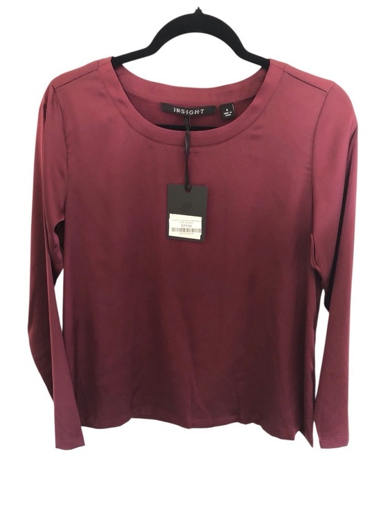 Insight Tops - Insight NWT Satin Feel Round Neck Top Basic Minimalist Evening Wear Versatile